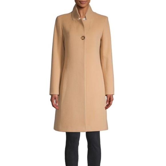 Cinzia Rocca Icons Jackets & Blazers - CINZIA ROCCA Stand Collar Wool-Blend Coat sz 4